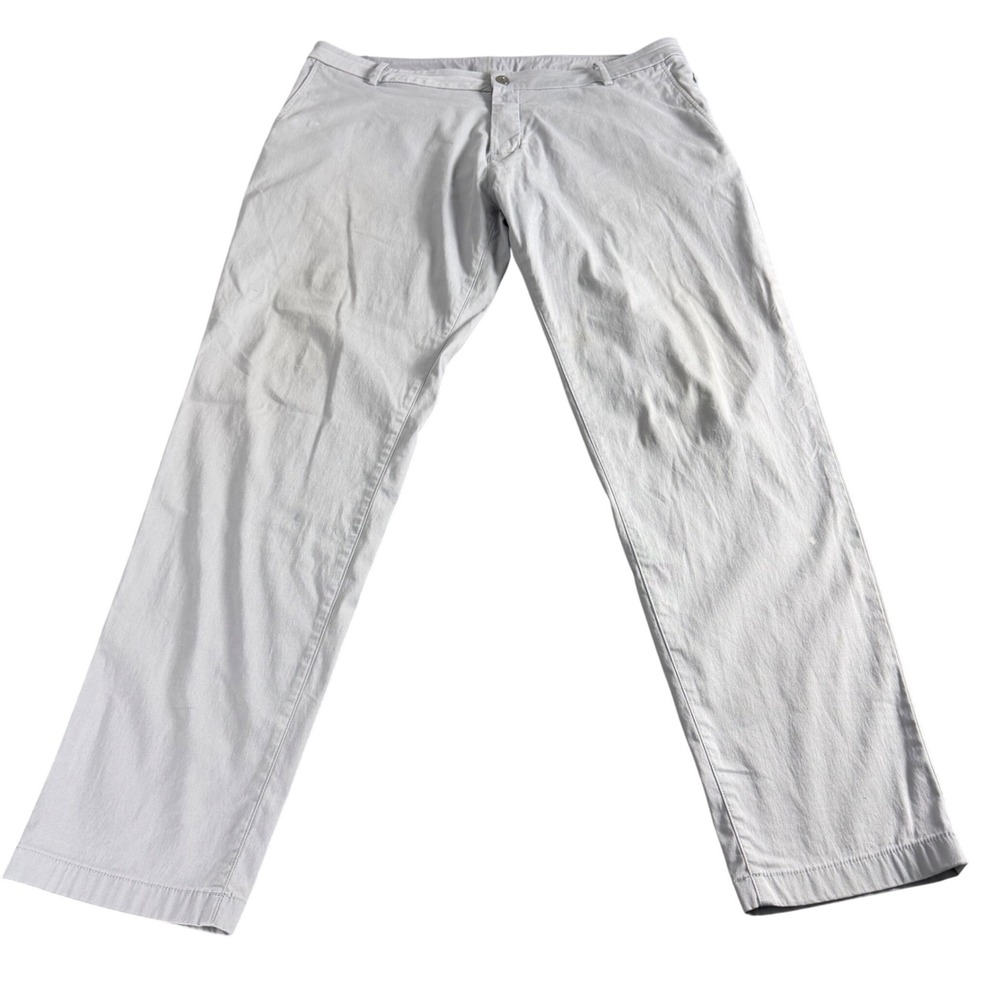 Birddogs Boomstick Mens Gray Lined Straight Leg Pants 38x32 Stretch Chino
